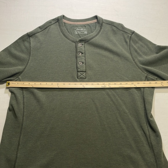 Eddie Bauer Outdoor Mens 2XL 1/4 Button Thermal Waffle Knit Shirt.Pre-Owned. - Picture 3 of 6